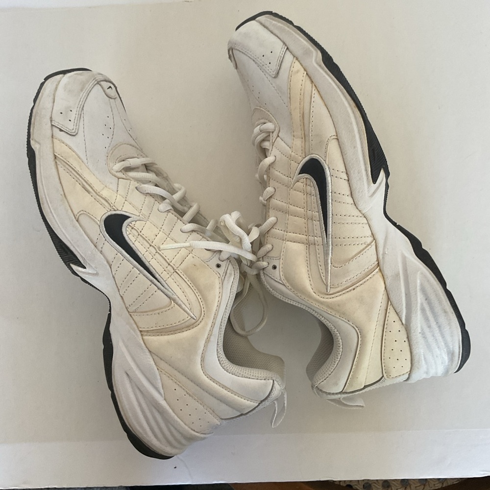 Nike T-Lite VIII 386766-141 White Leather Training Shoes Men’s Size 8